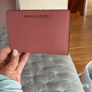 Michael Kors Rose Leather Wallet